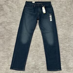 Levis 505 Jeans Mens 34x34 Blue Denim Regular Fit Straight Leg Levi's Flex